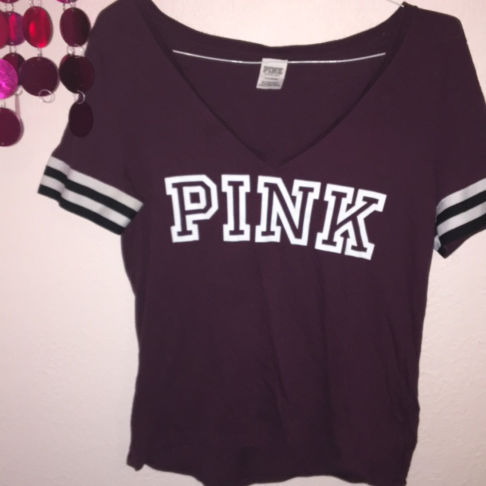 Pink Victoria's Secret Tops | Campus V-Neck